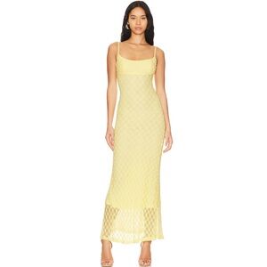 Bardot Adoni Mesh Maxi Dress in Canary Yellow - XS